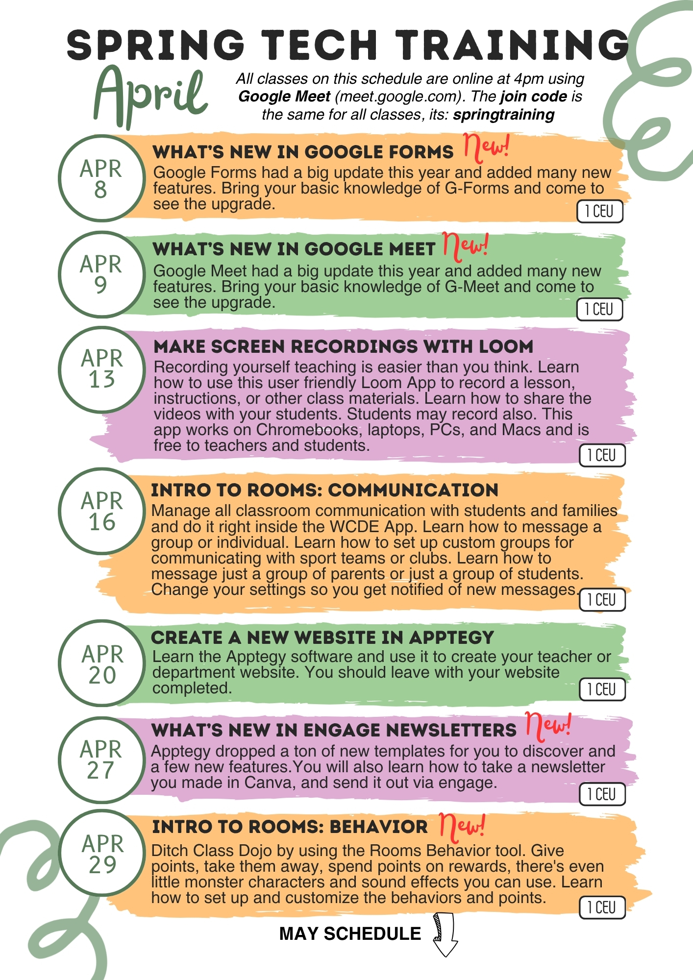 Spring Tech Training