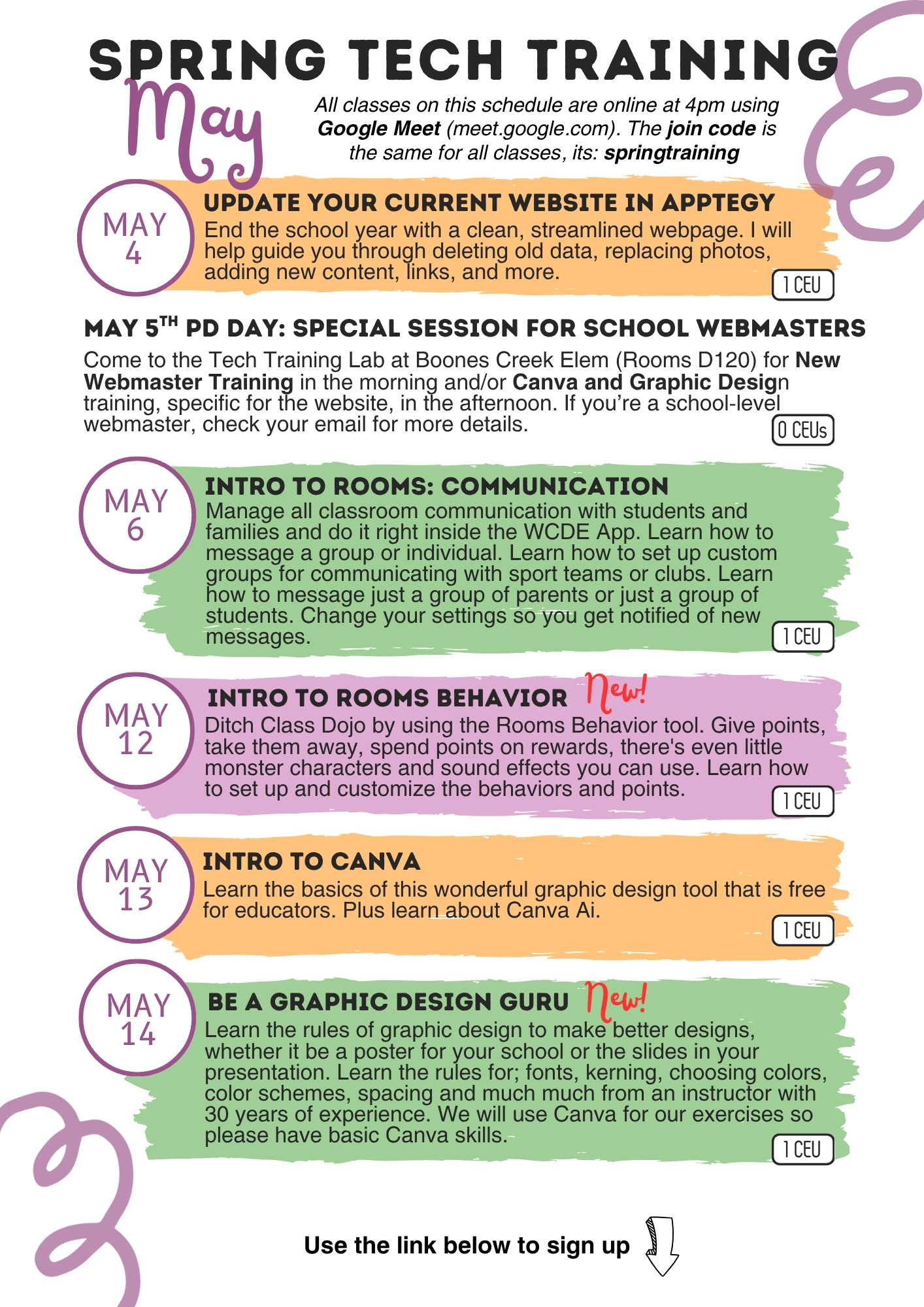 Spring Tech Training