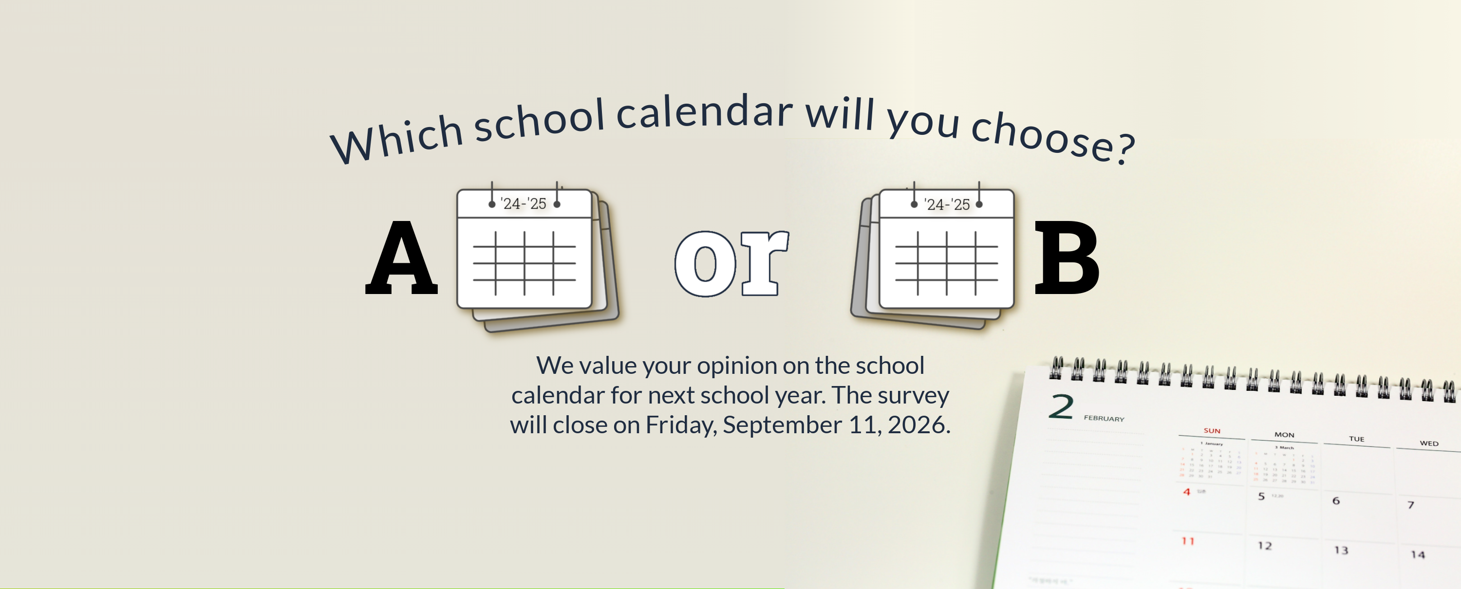 Calendar survey