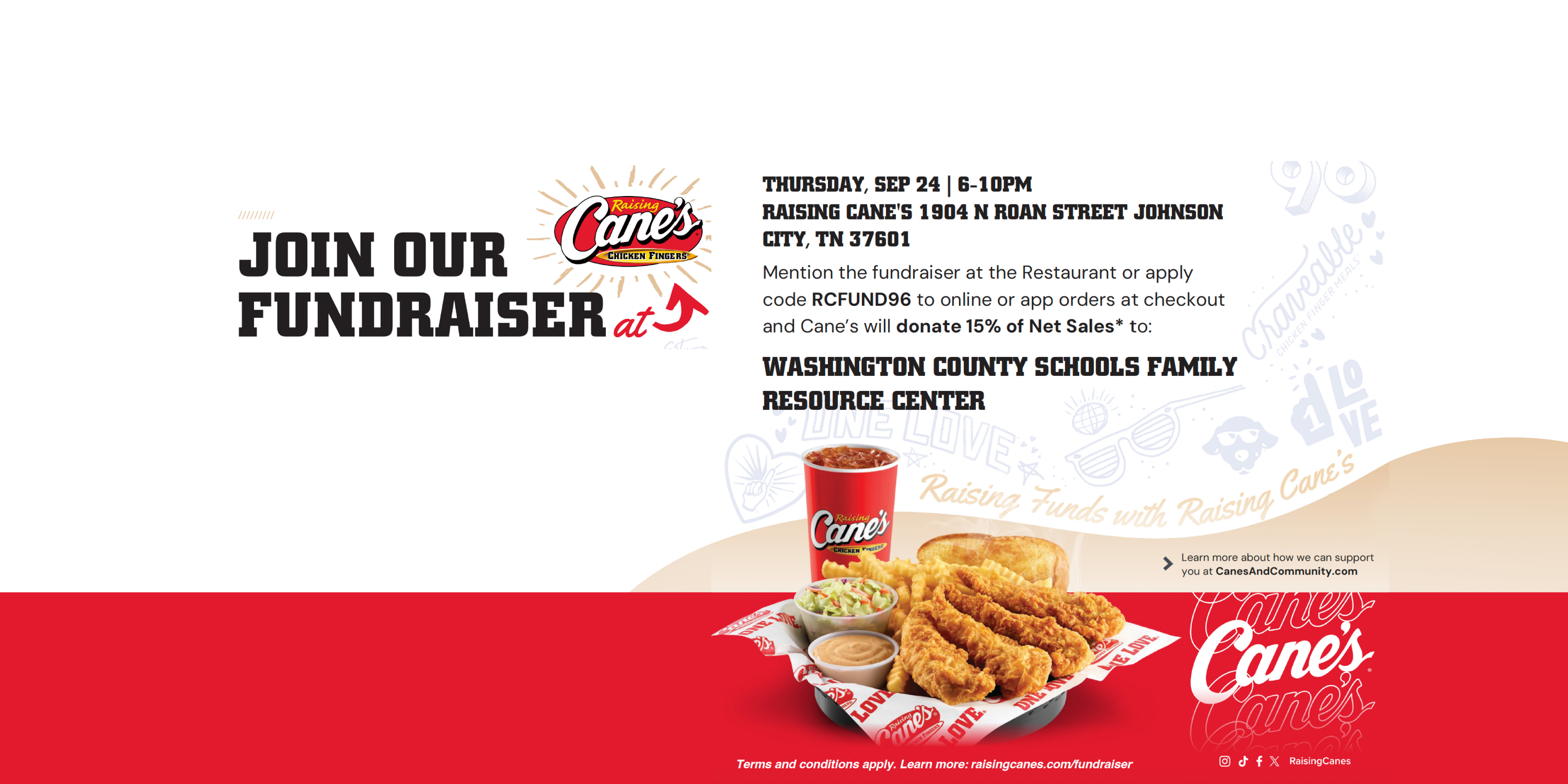 Raising Canes Fundrasier