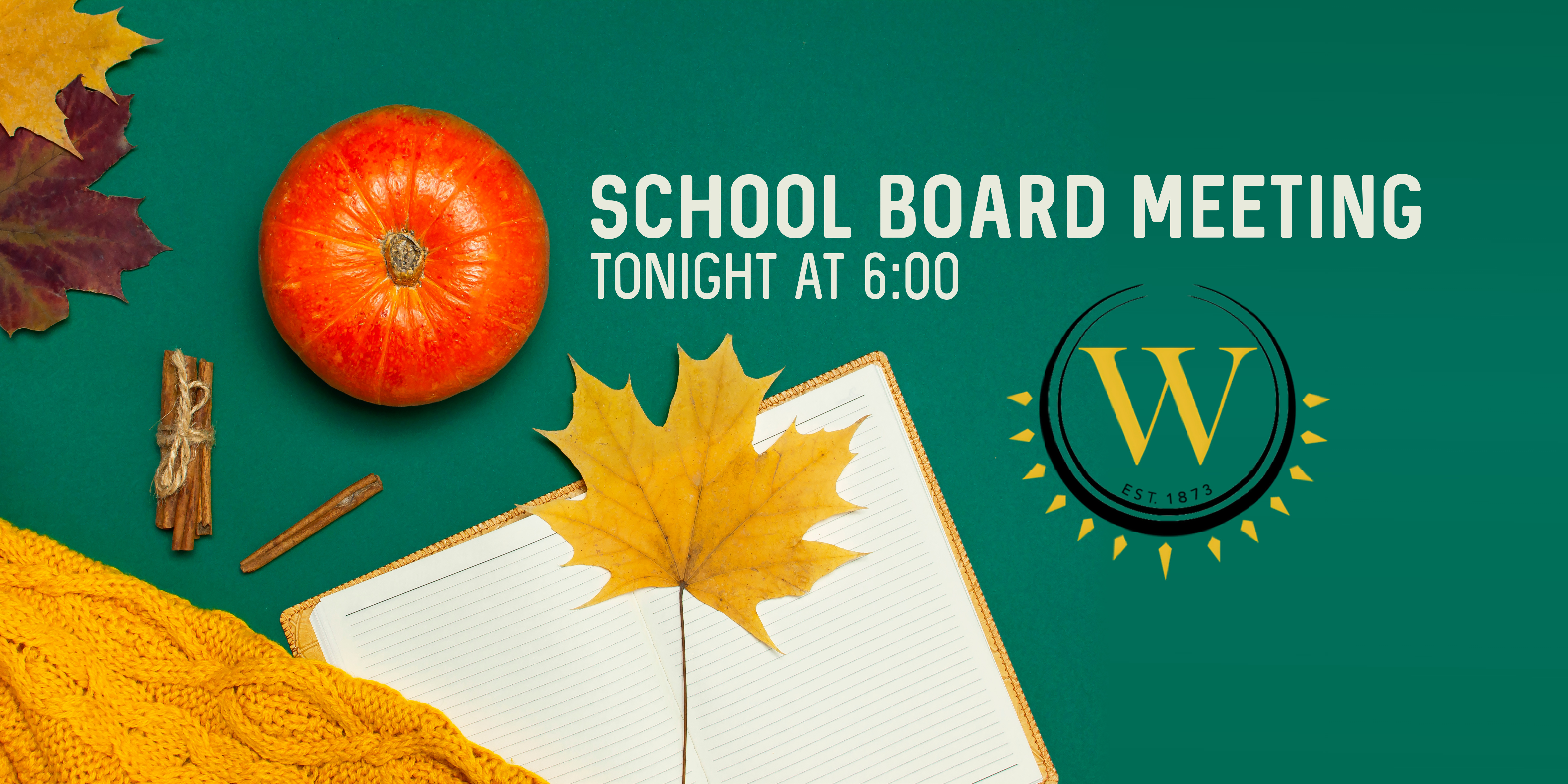 School Board Meeting tonight at 6