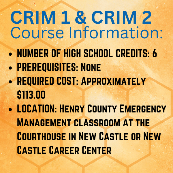 Criminal Justice Course Information Graphic