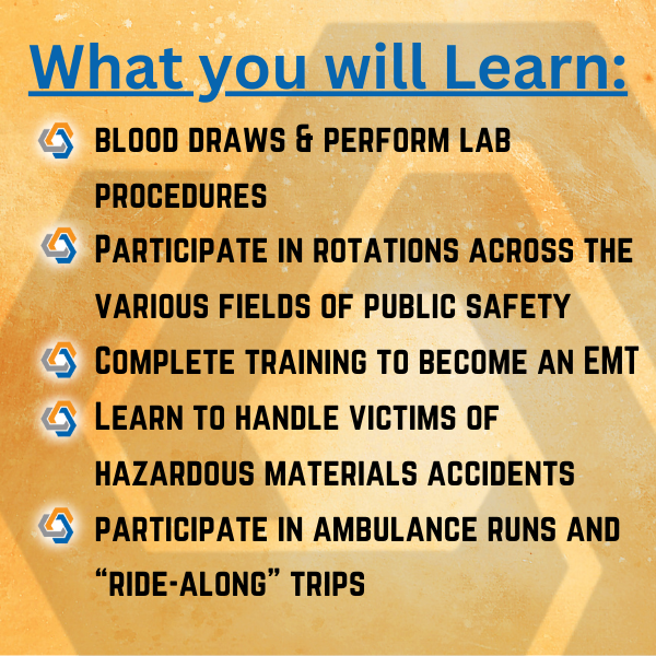 What you will learn in EMT Graphic