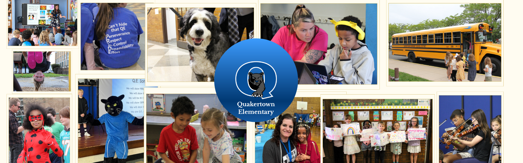 Collage of QE photos