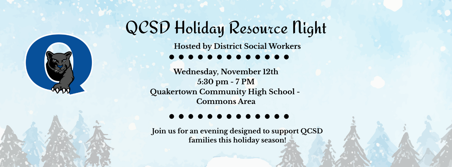 QCSD Holiday Resource Night - November 12th 