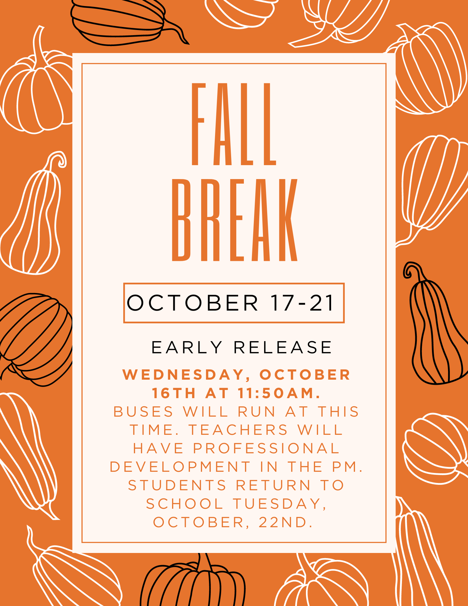 FALL BREAK