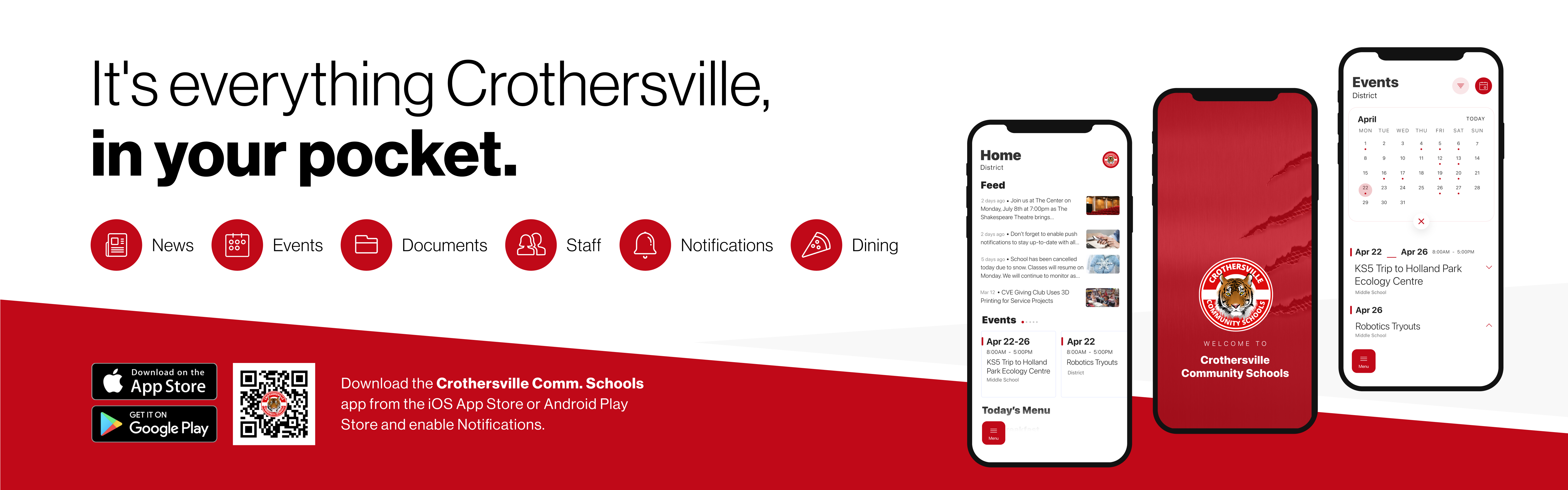 It's everything Crothersville in your pocket - download the new app