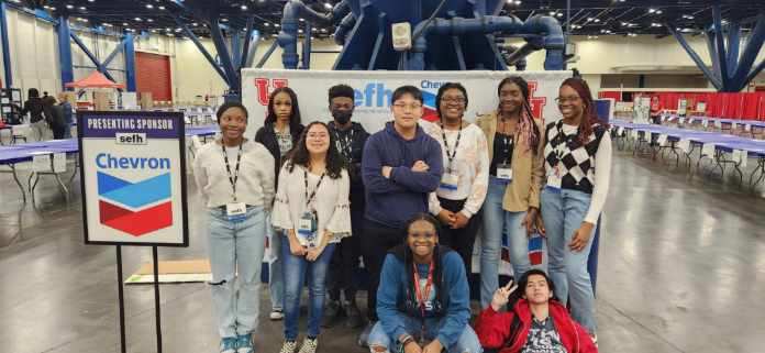 Alief ISD STEM Scholars at the Science and Engineering Fair of Houston