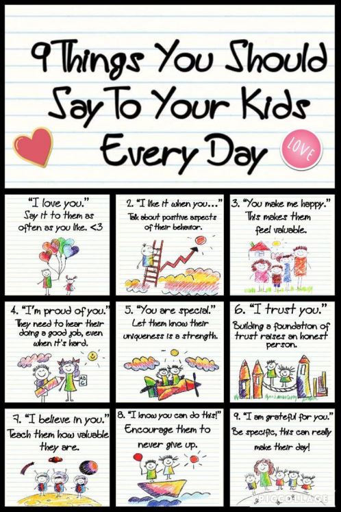 9 Things You Should Say to Your Kids Everyday