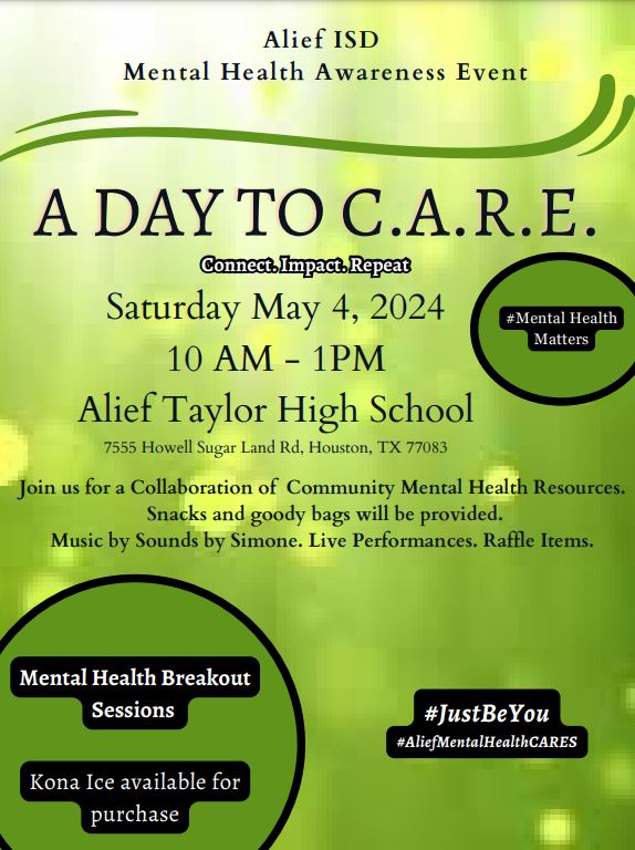 A Day to C.A.R.E.- Mental Health Awareness Event