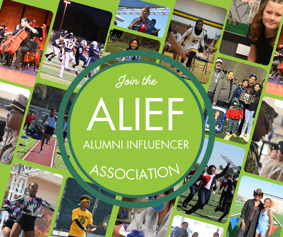 Join the Alief Alumni Influencer Association: Student, Parents, Families, and Staff collage