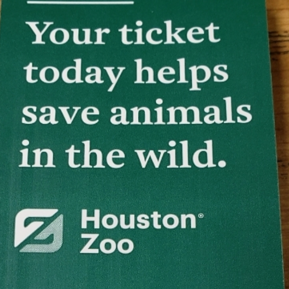 Houston Zoo Complimentary Guest Admission