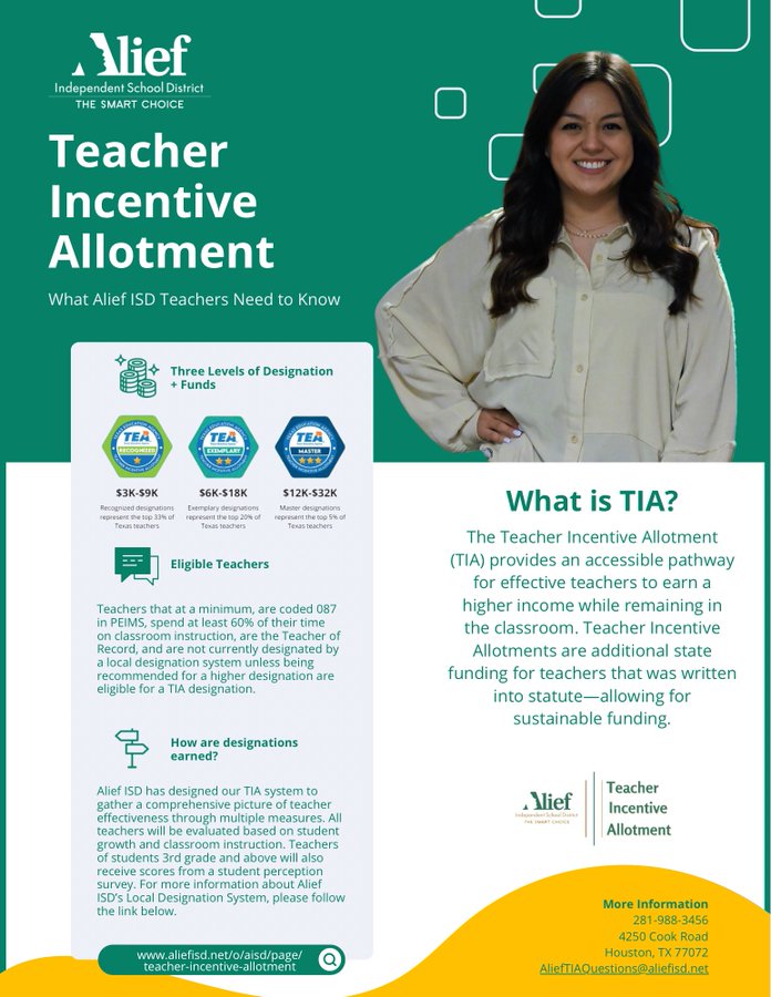 Information about Alief ISD's TIA system