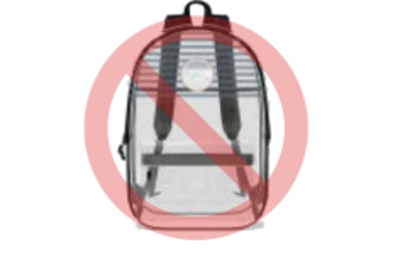 No stripes on backpack