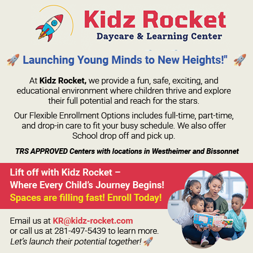 Kidz Rocket Daycare & Learning Center. TRS approved, visit website to learn more