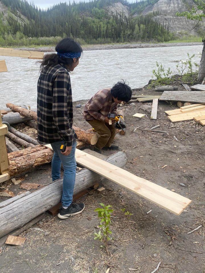 Joshua (MEP HS Graduate) & Jaysen Neeley (MEP Student) building their own family fish wheel!