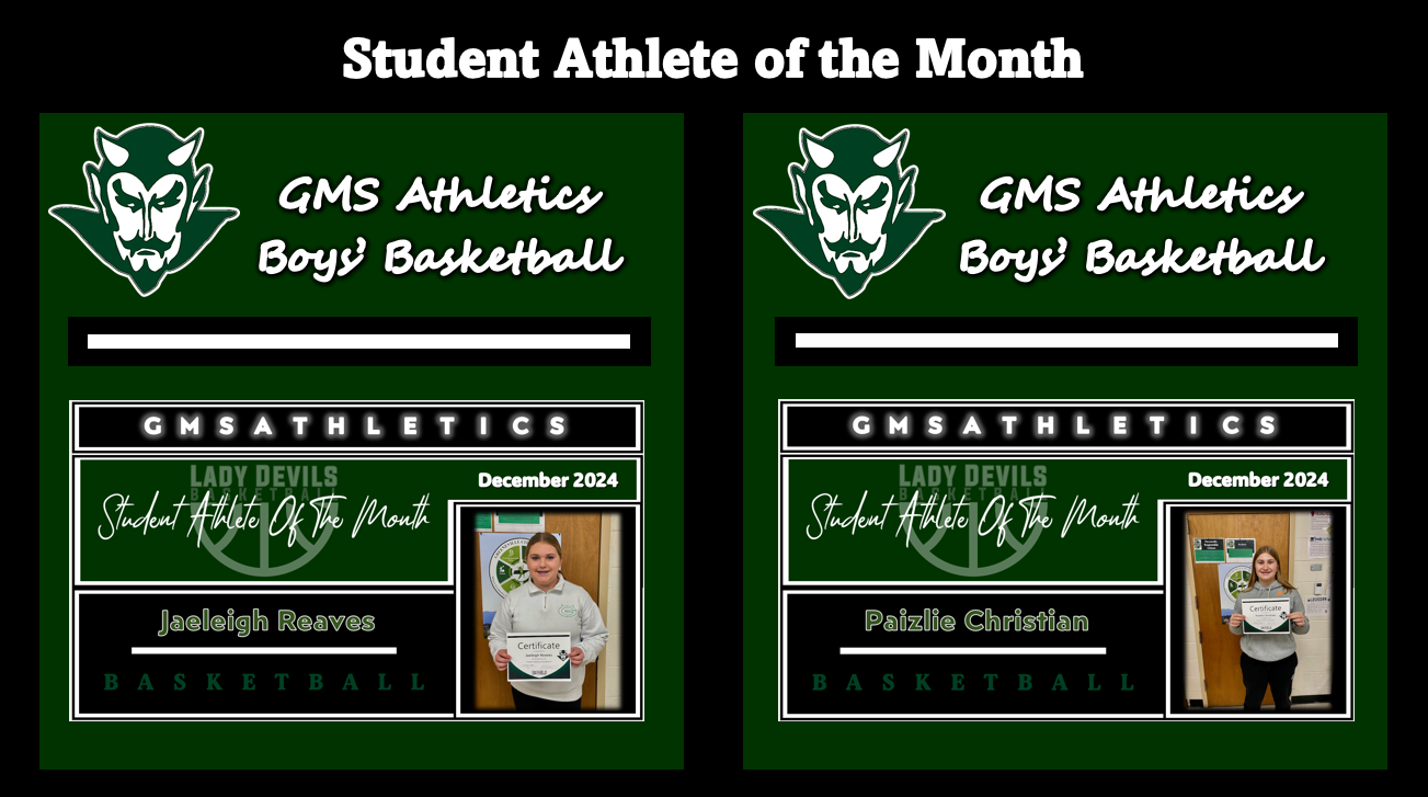 Student Athlete of the Month