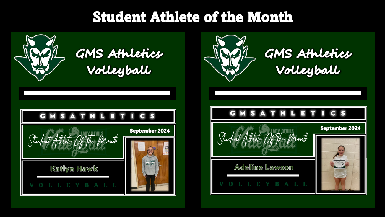 Student Athlete of the Month