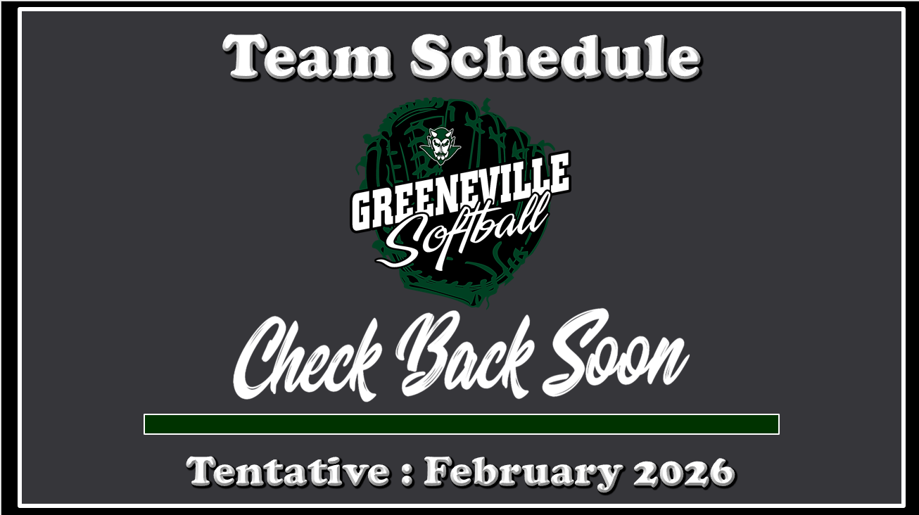 Softball Schedule