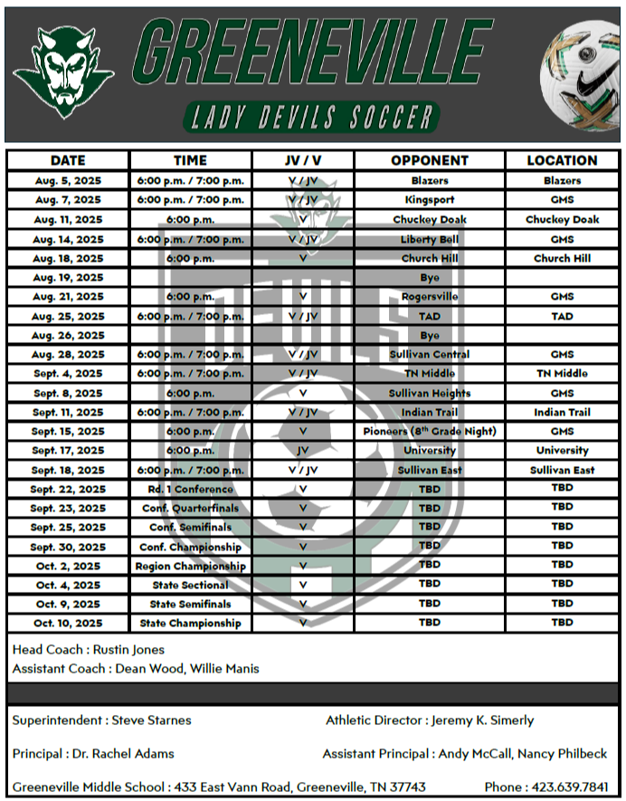 Schedule