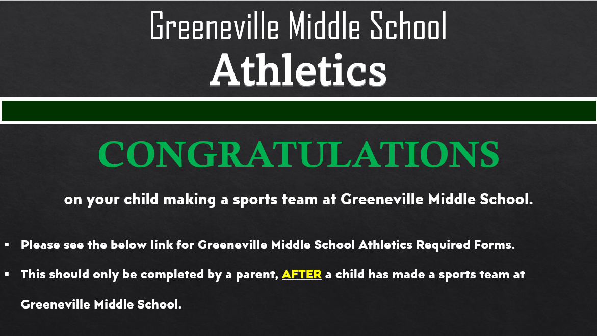 Required Athletic Forms