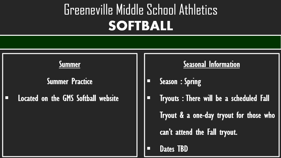 Summer Information