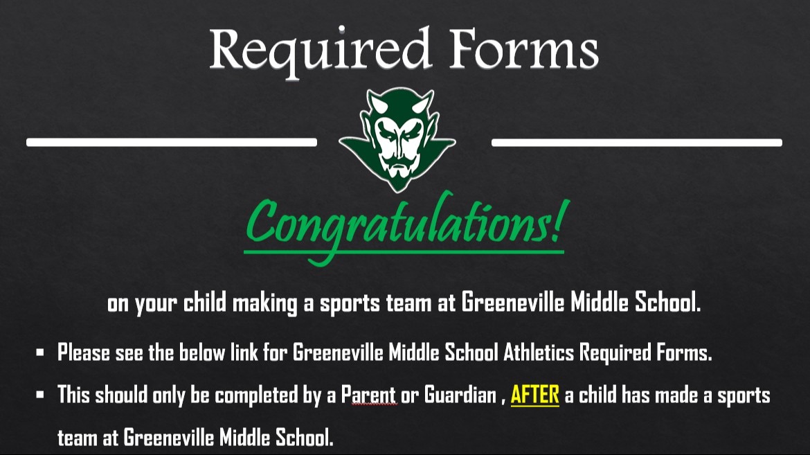 Required Athletic Forms