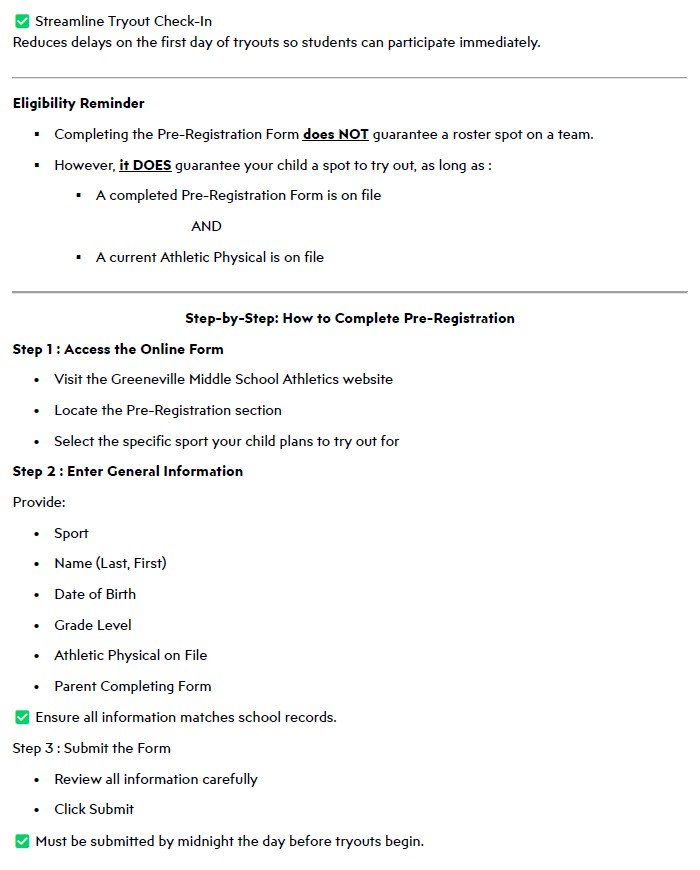 Pre-Registration