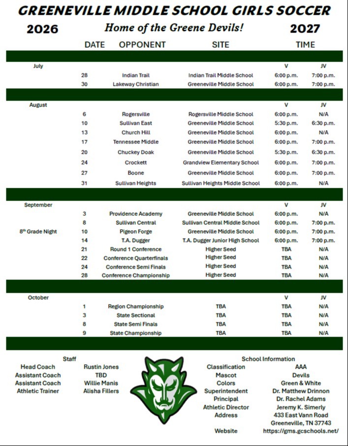 Schedule