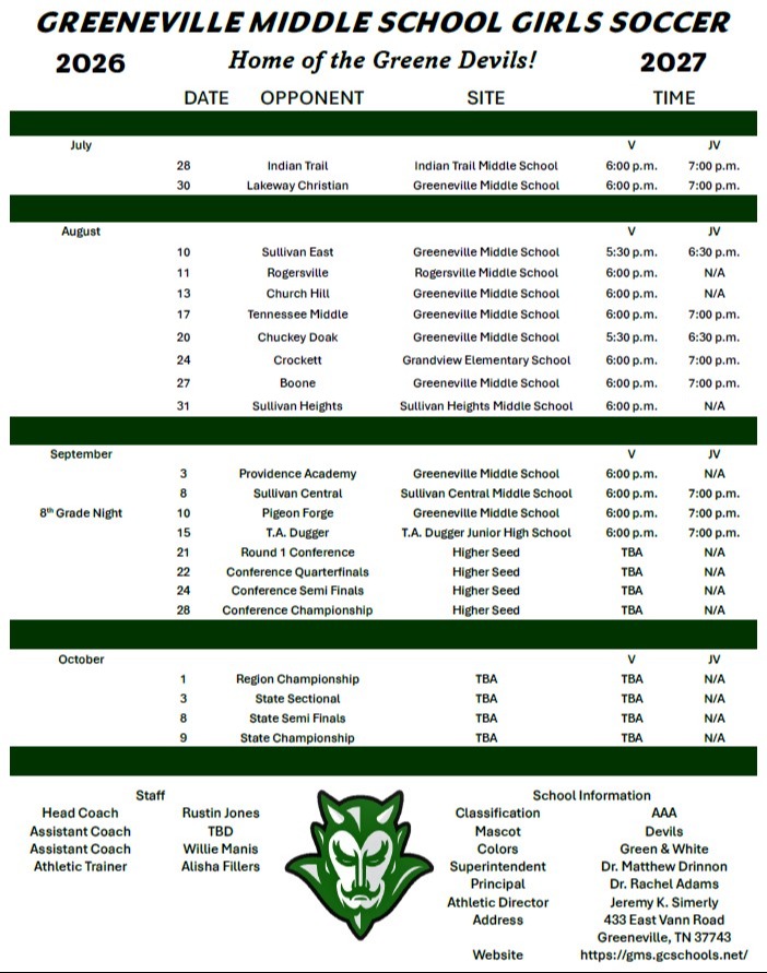 Schedule