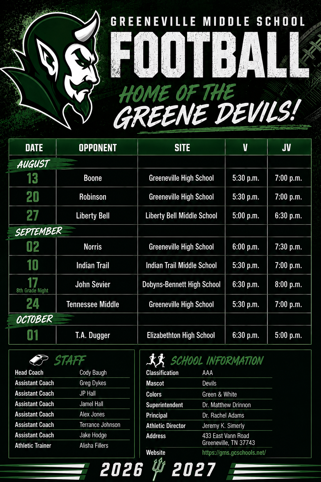 Football Schedule