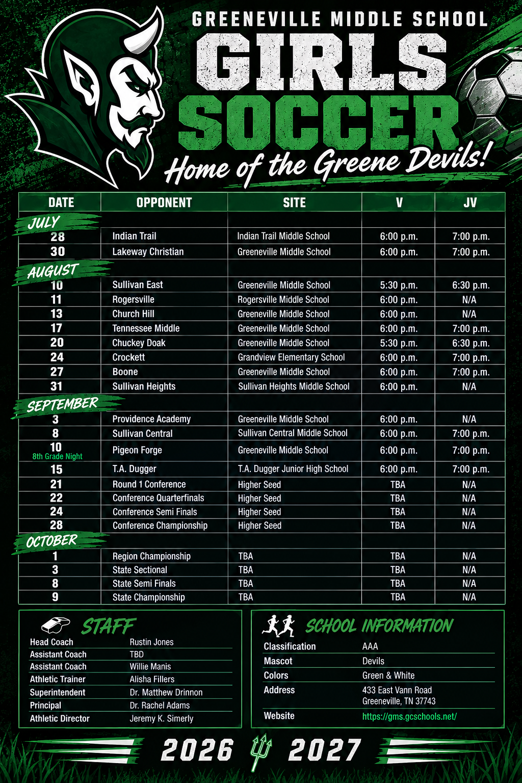 Schedule