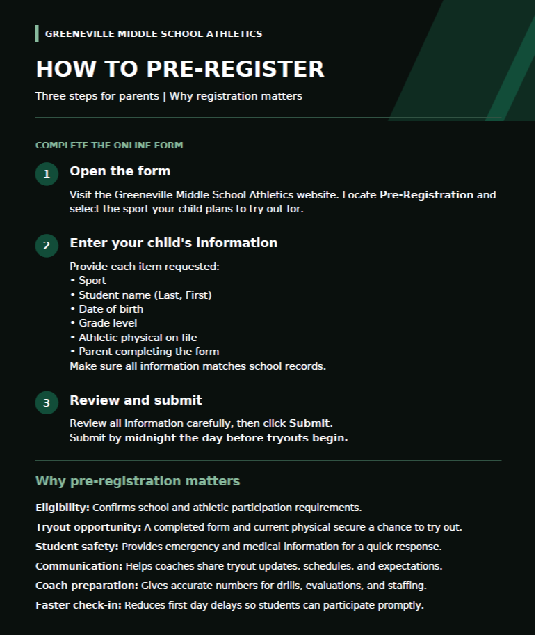 Pre-Registration