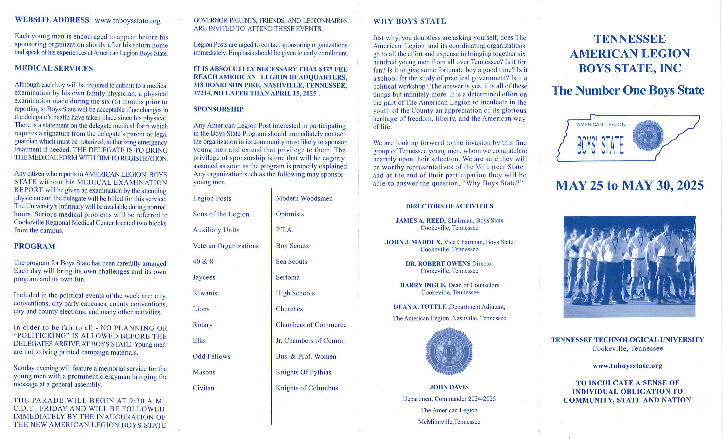 Boys state brochure