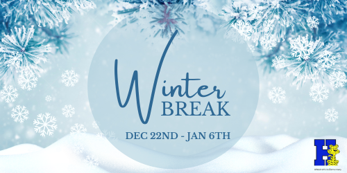 Light blue background with icicles