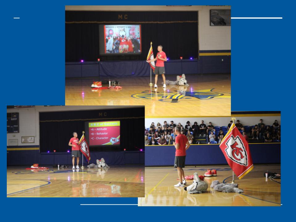 KC Wolf visits MC School