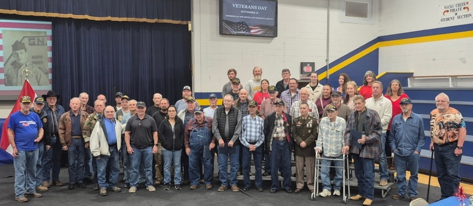 45 Veterans attended our Ceremony this year!