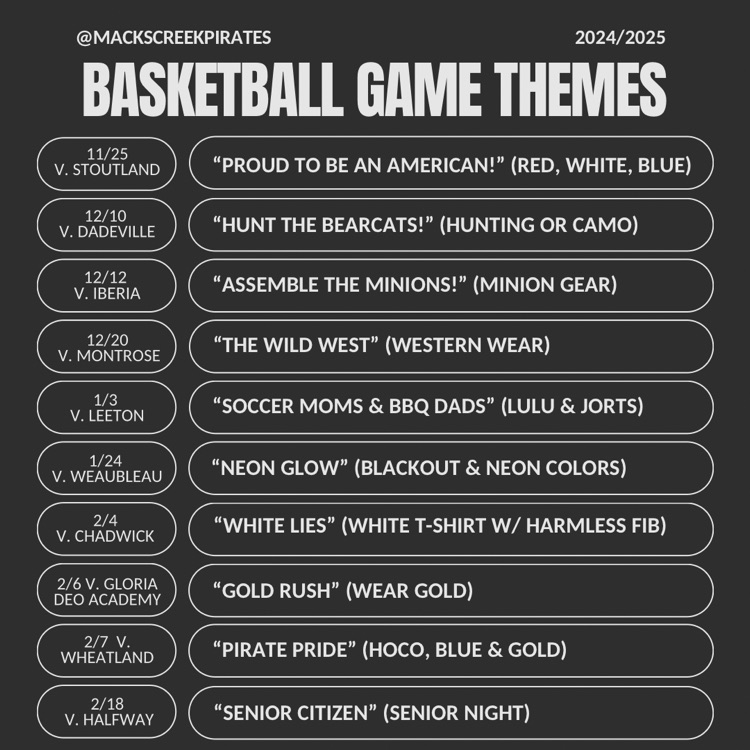 Home Game Themes Photo