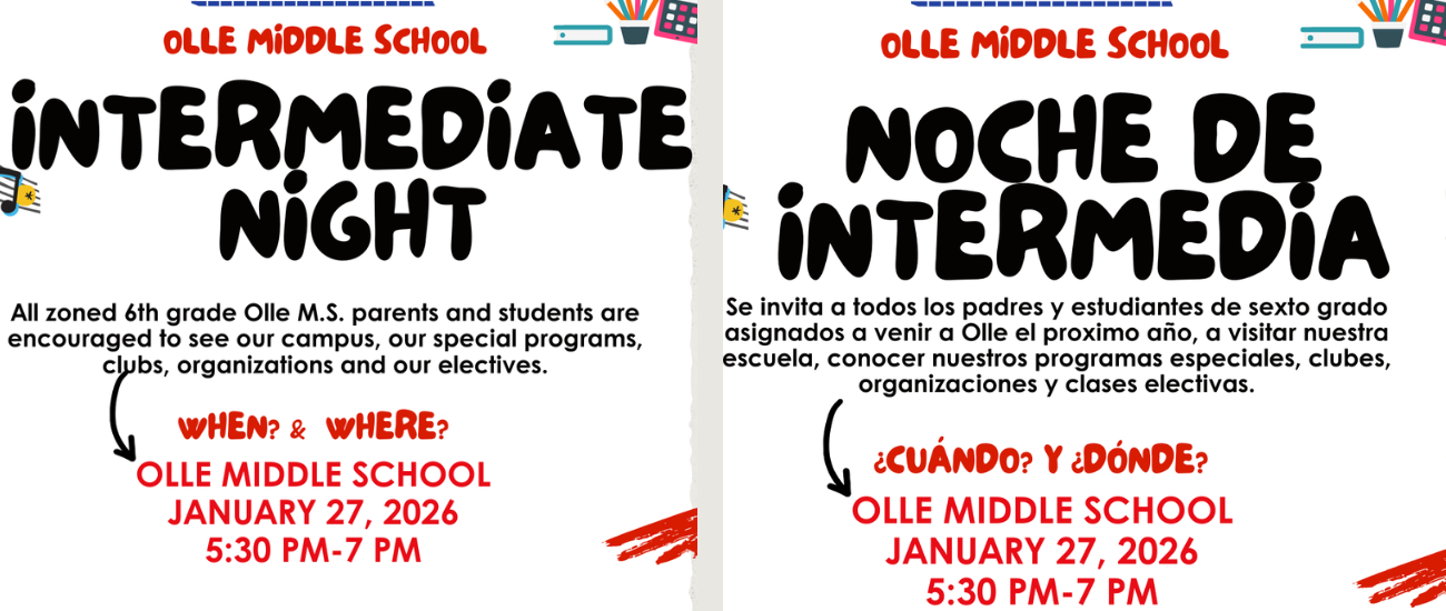 Intermediate Night is Janurary 27 from 5:30-7