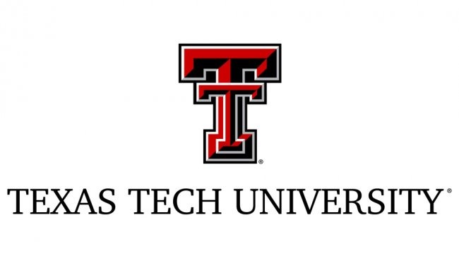 Logo for Texas Tech University with the letters "TT" stylized in red and black. The background is plain white.
