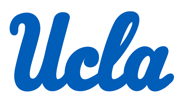 "UCLA" written in blue on a black background.