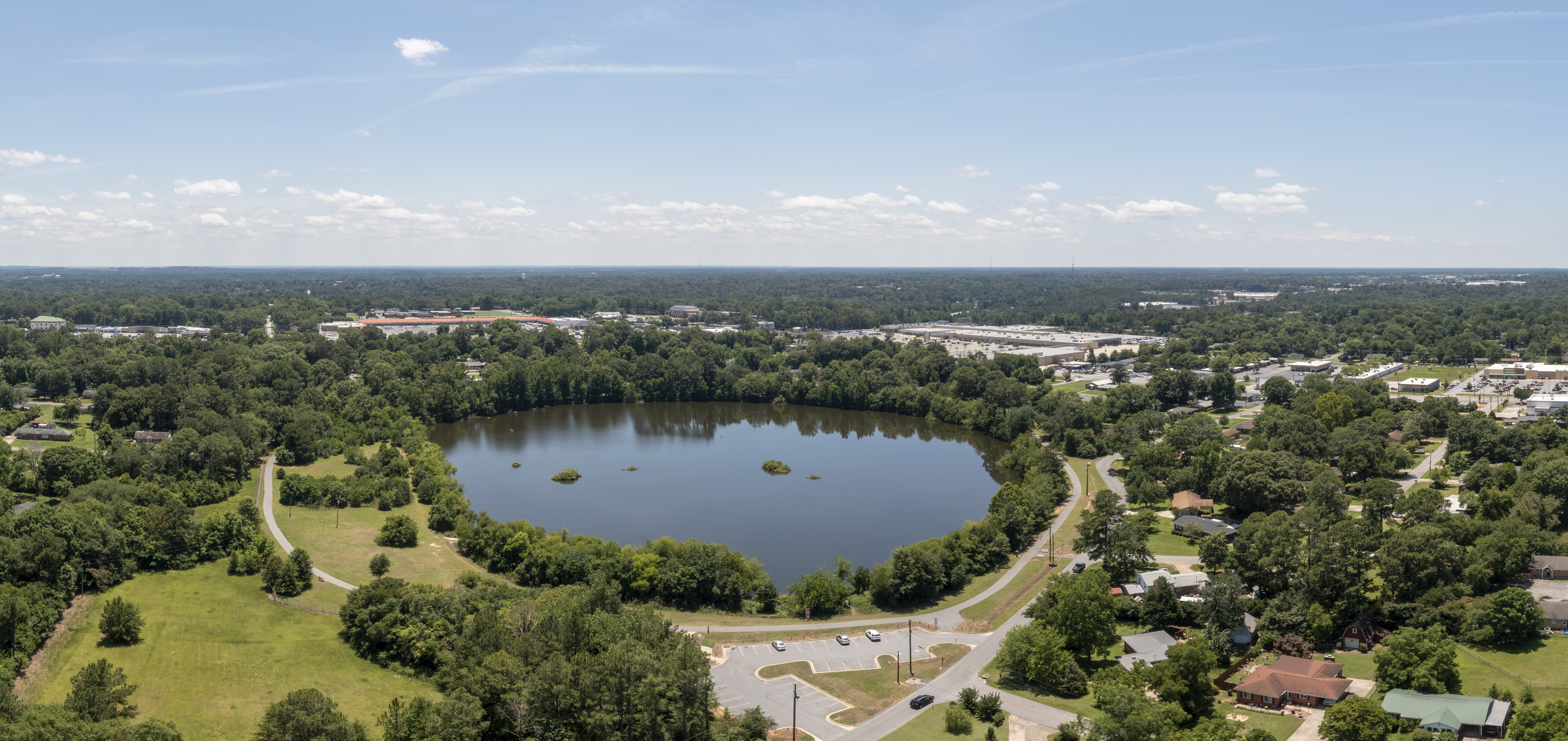 Aerial View of Walkers Pond