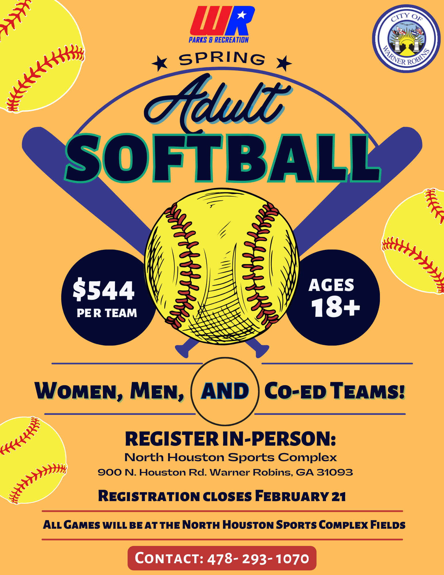 Adult Softball Registration