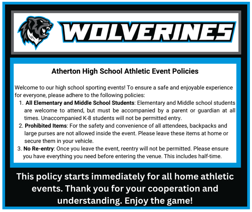 Athletic Event Policies