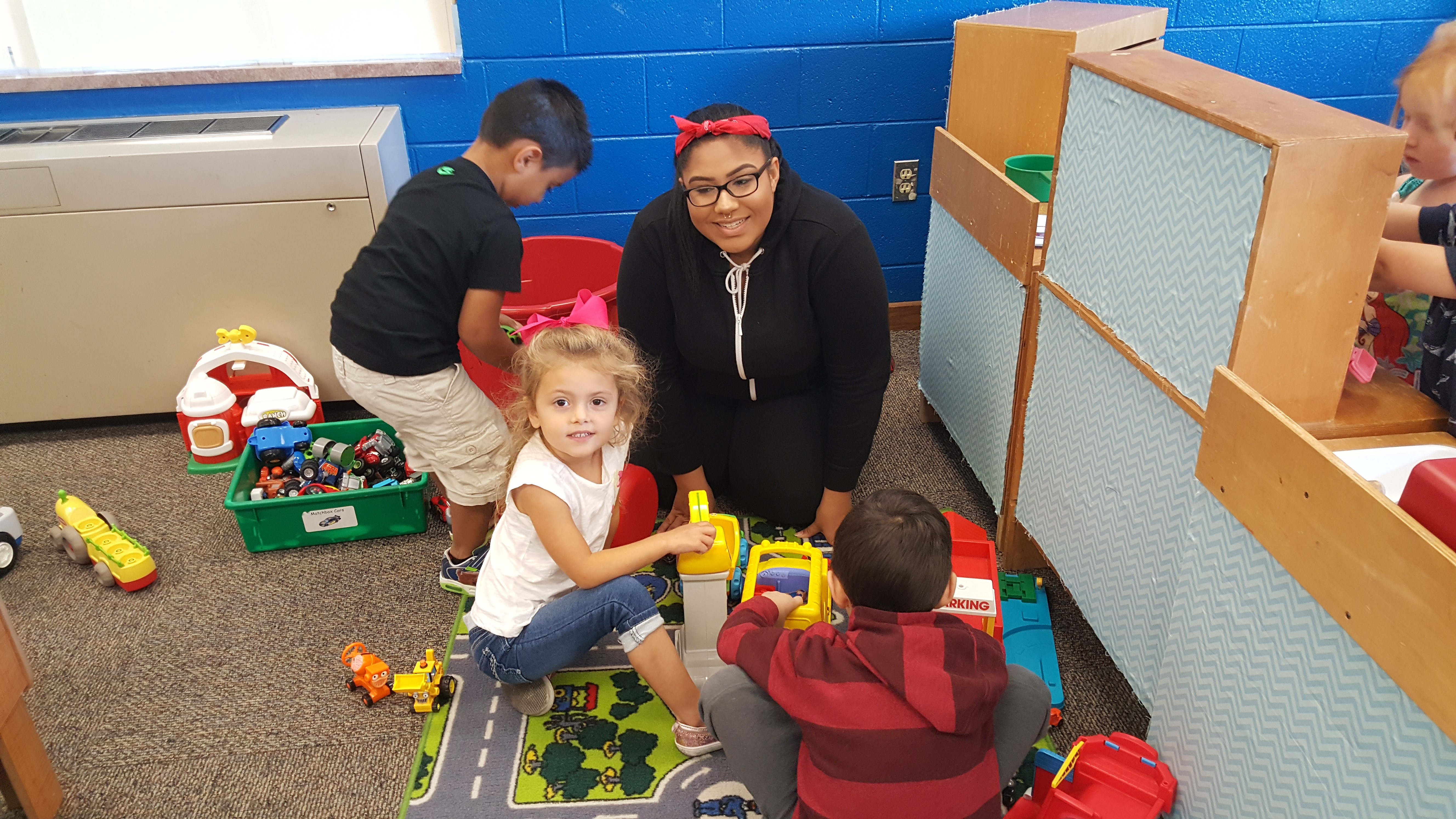 teacher with students in class