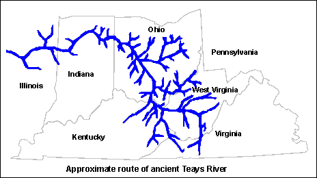 route of ancient Teays River