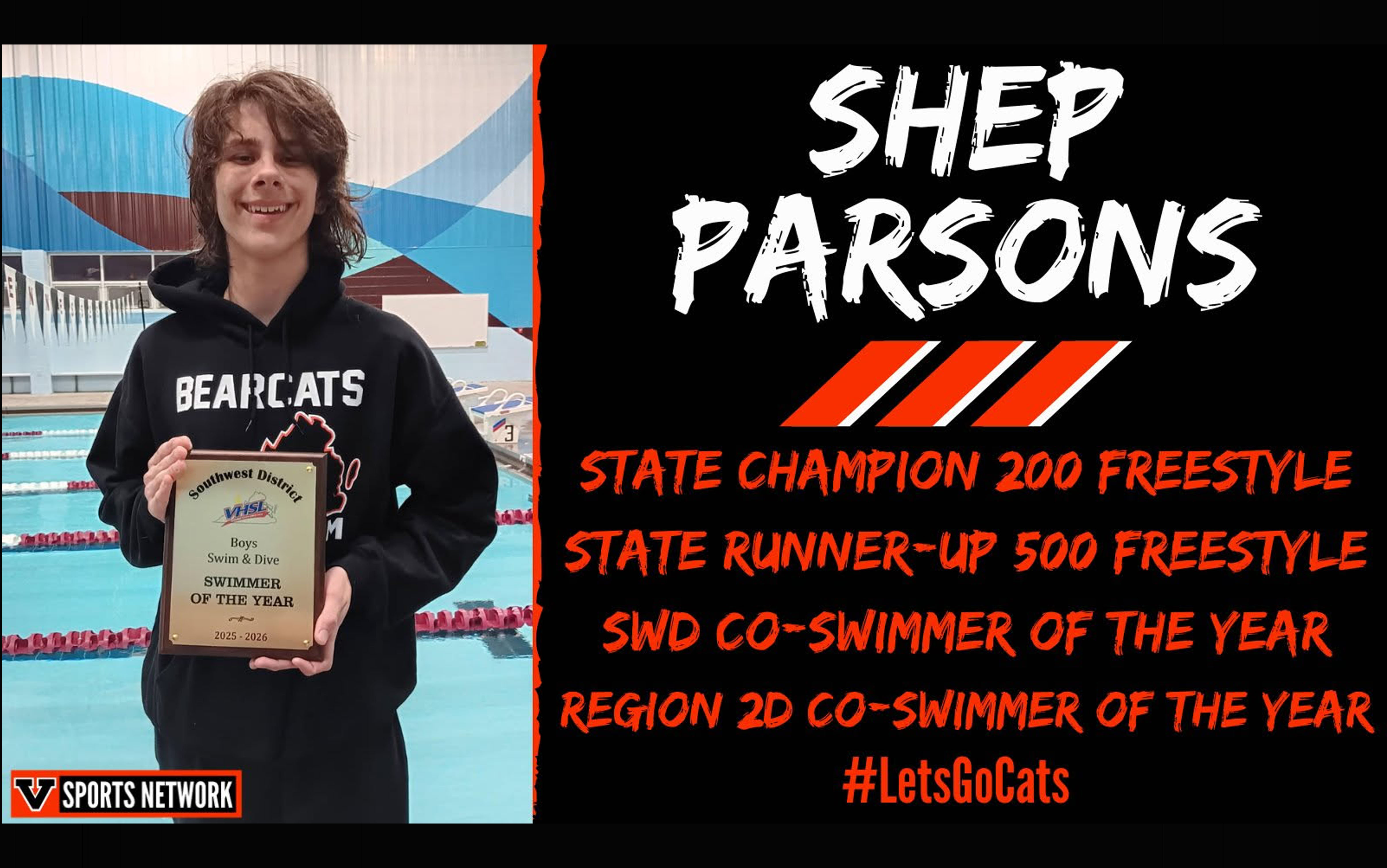 Shep Parsons - State Swim Champion