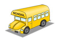 Drawing of a school bus