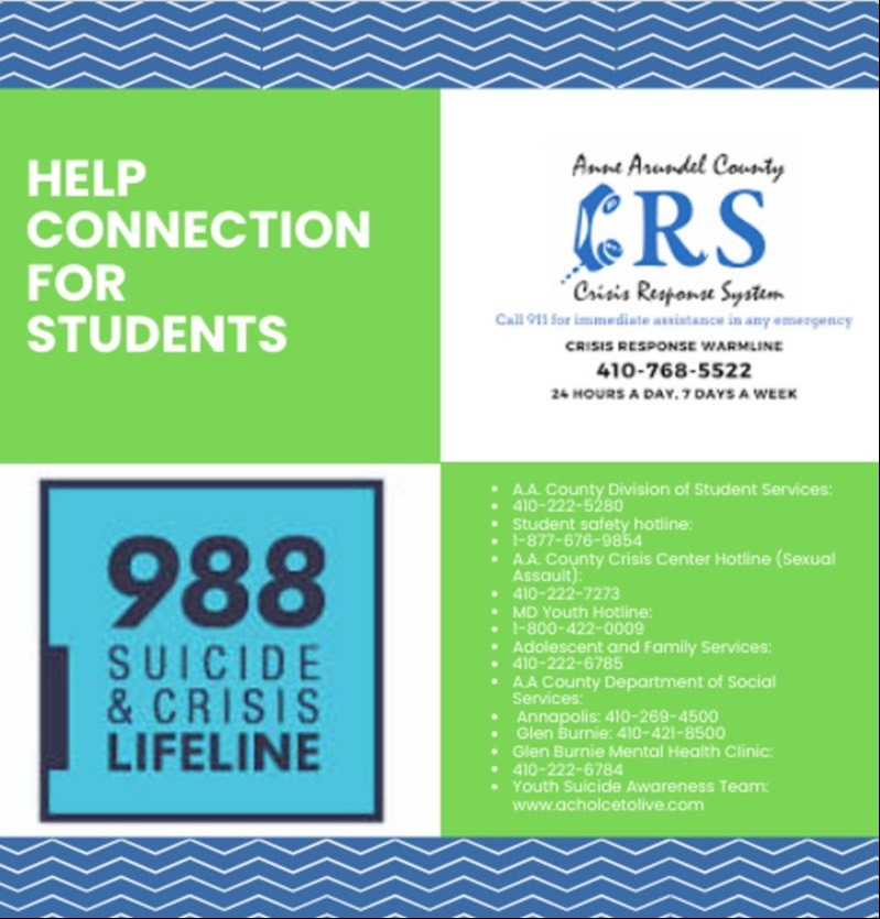 Anne Arundel County Crisis Response System https://aamentalhealth.org/programs-services/crisis-services