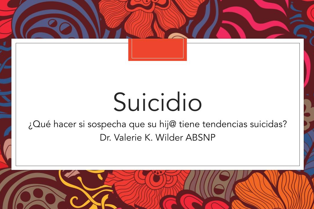 ¿Qué hacer si sospecha que su hij@ tiene tendencias de suicidas?